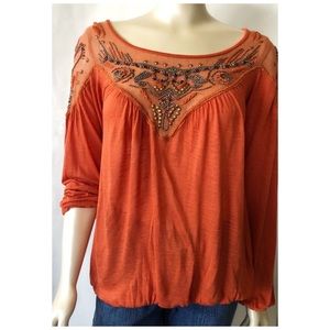 Free People ♥️ Embellished Top